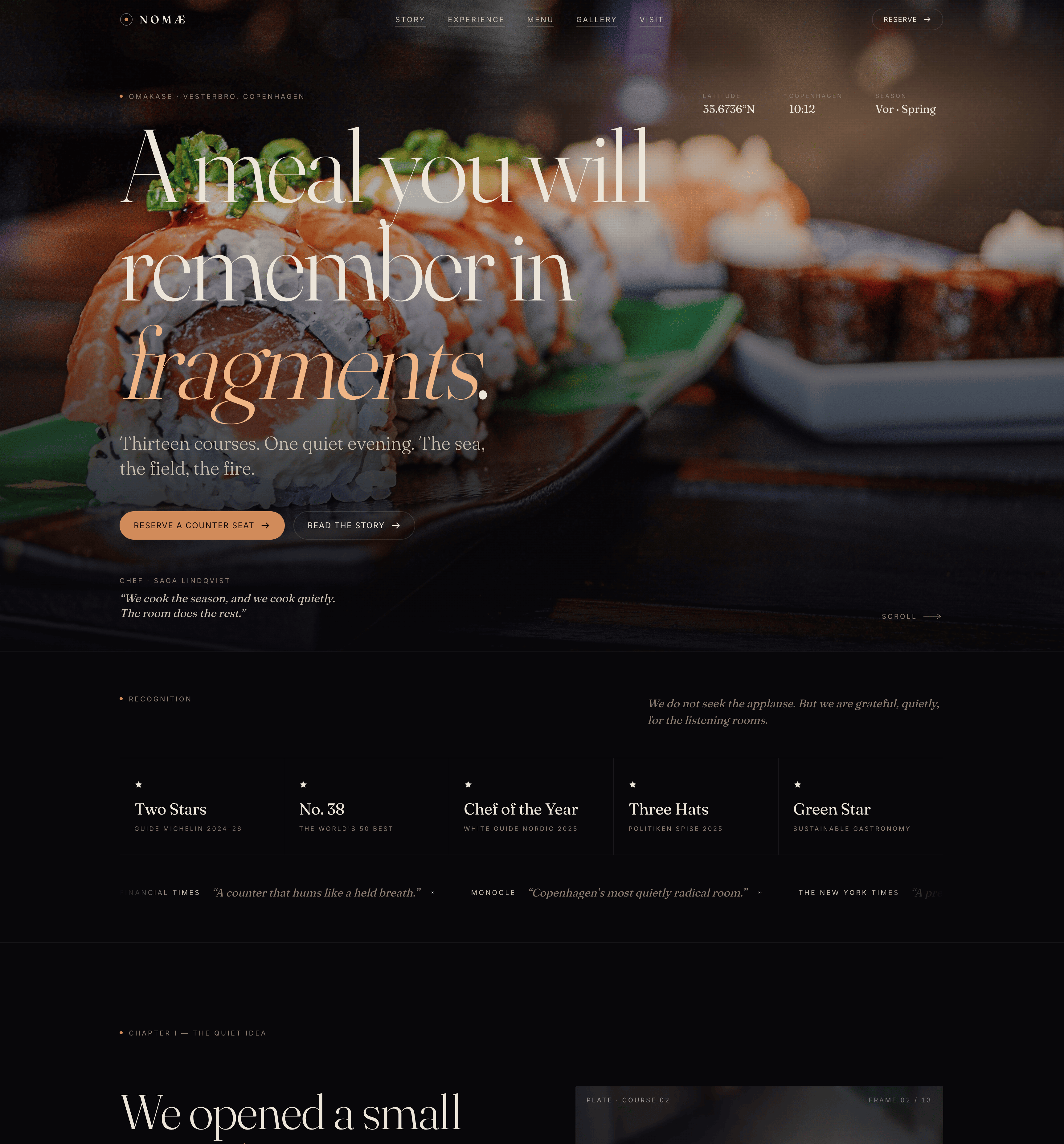 Nomae — Fine-dining restaurant